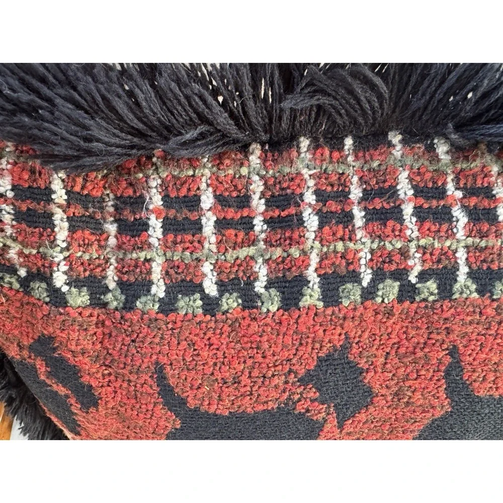 Peking Handicraft Scottish Terrier Scottie Dog Wool Hook Throw Pillow 17